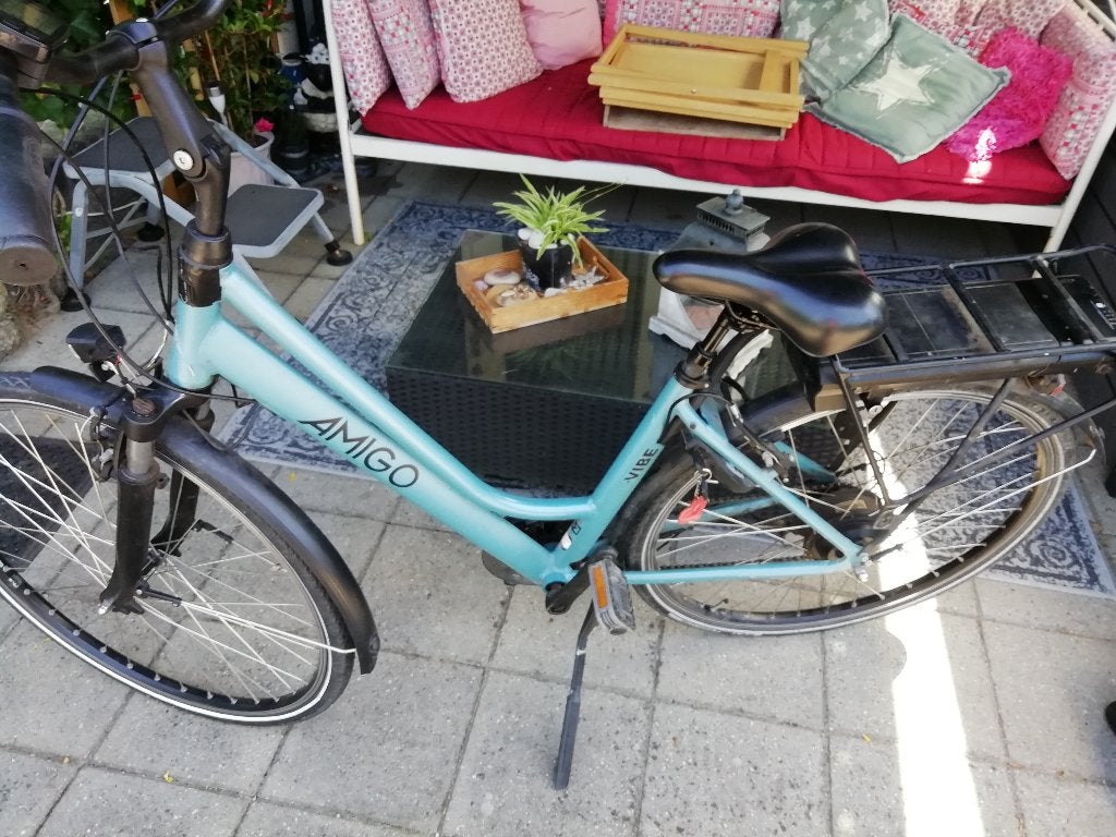 Dames ebike lage instap AMIGO E-vibe D2 met display storing-, Gebruikt, 47 tot 51 cm, 50 km per accu of meer, Ophalen
