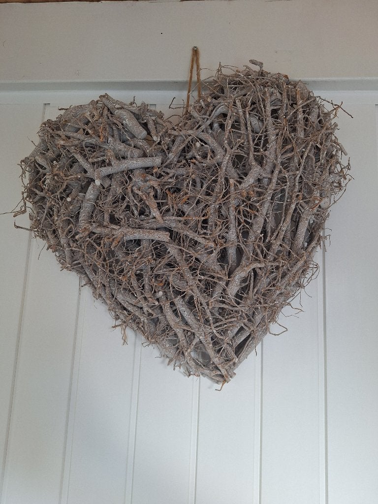 Houten hart, Ophalen, Zo goed als nieuw, Hout, Landelijk