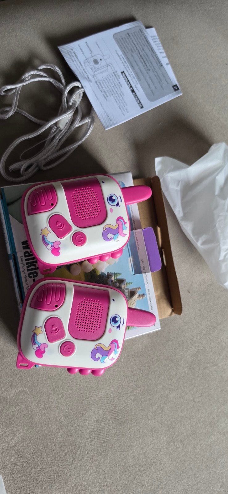 Eenhoorn Walkie Talkies voor Kinderen - Roze, Ophalen of Verzenden, Nieuw, Meisje