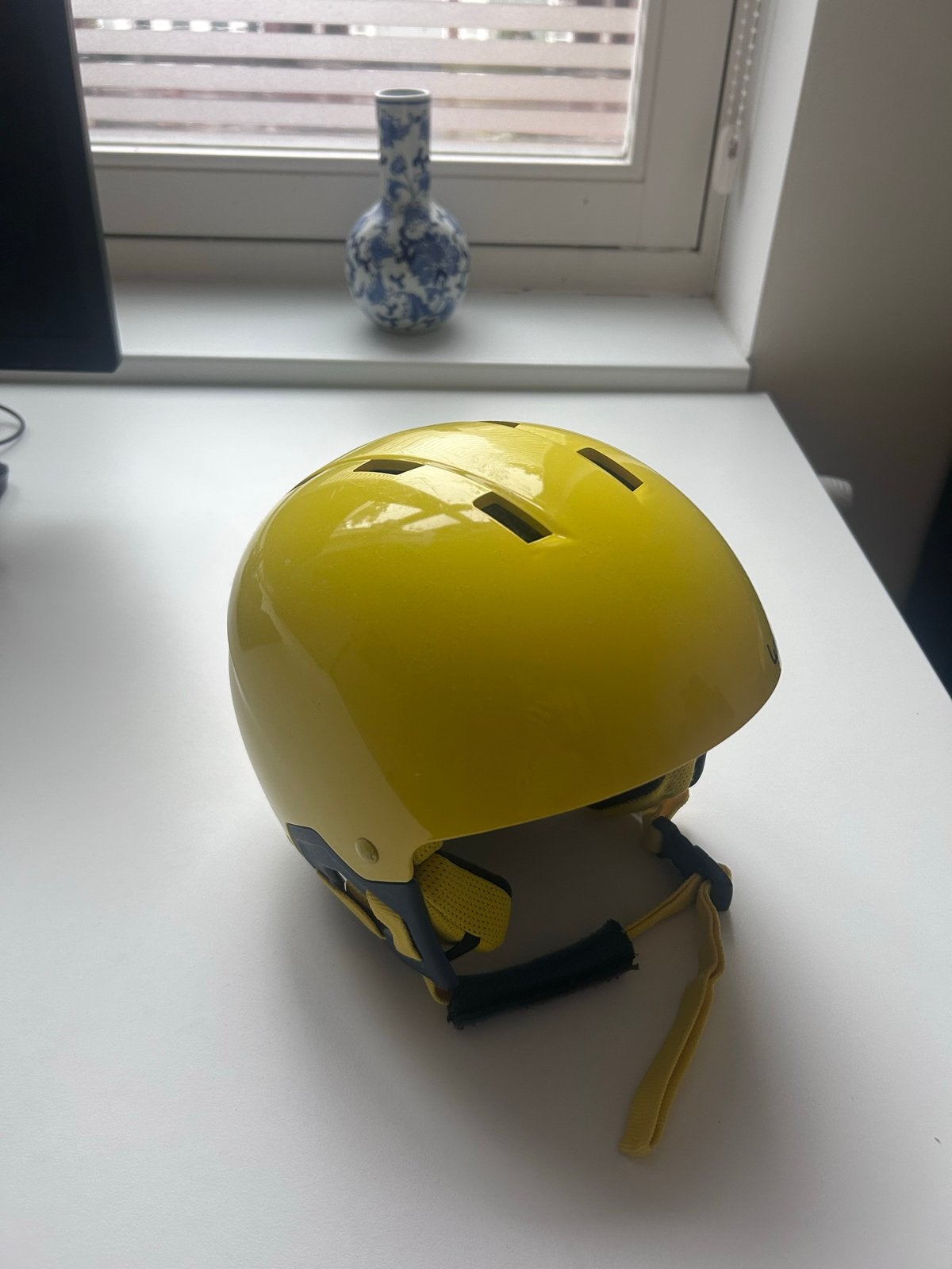 Gele Wed'ze skihelm - kind Zo goed als nieuw 48-52 junior, Overige merken, Overige typen, Ophalen of Verzenden, Zo goed als nieuw