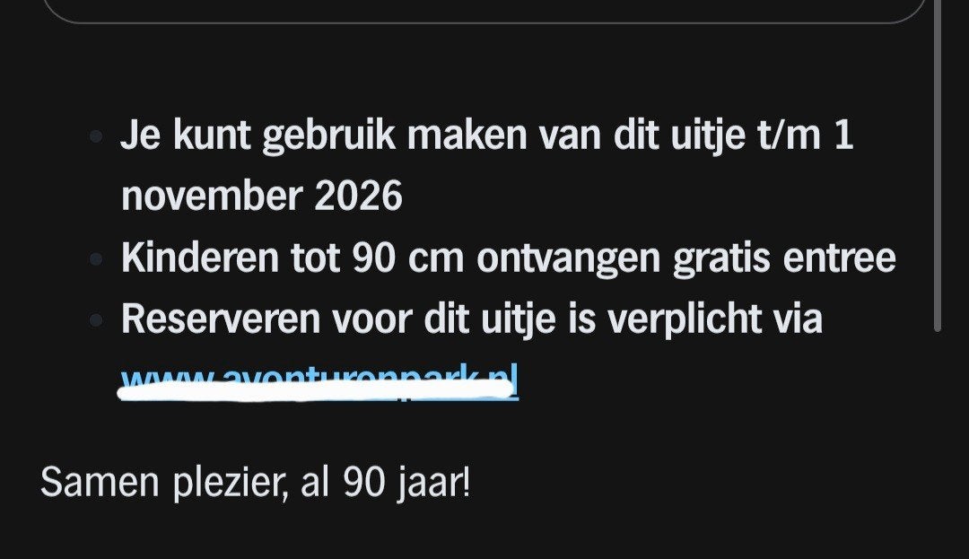 AVONTURENPARK HELLENDOORN ♡ 2e kaartje gratis (AH actie), Overige typen
