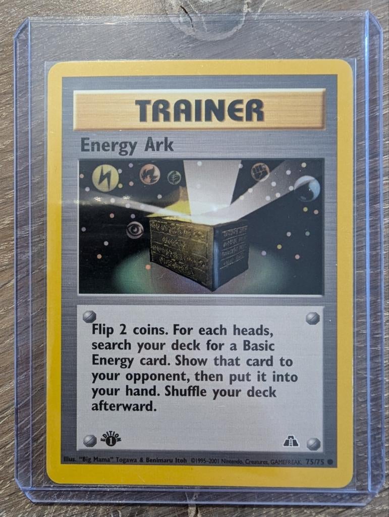 Energy Ark uit Neo Discovery 75/75 1st Edition, Ophalen of Verzenden, Zo goed als nieuw, Losse kaart