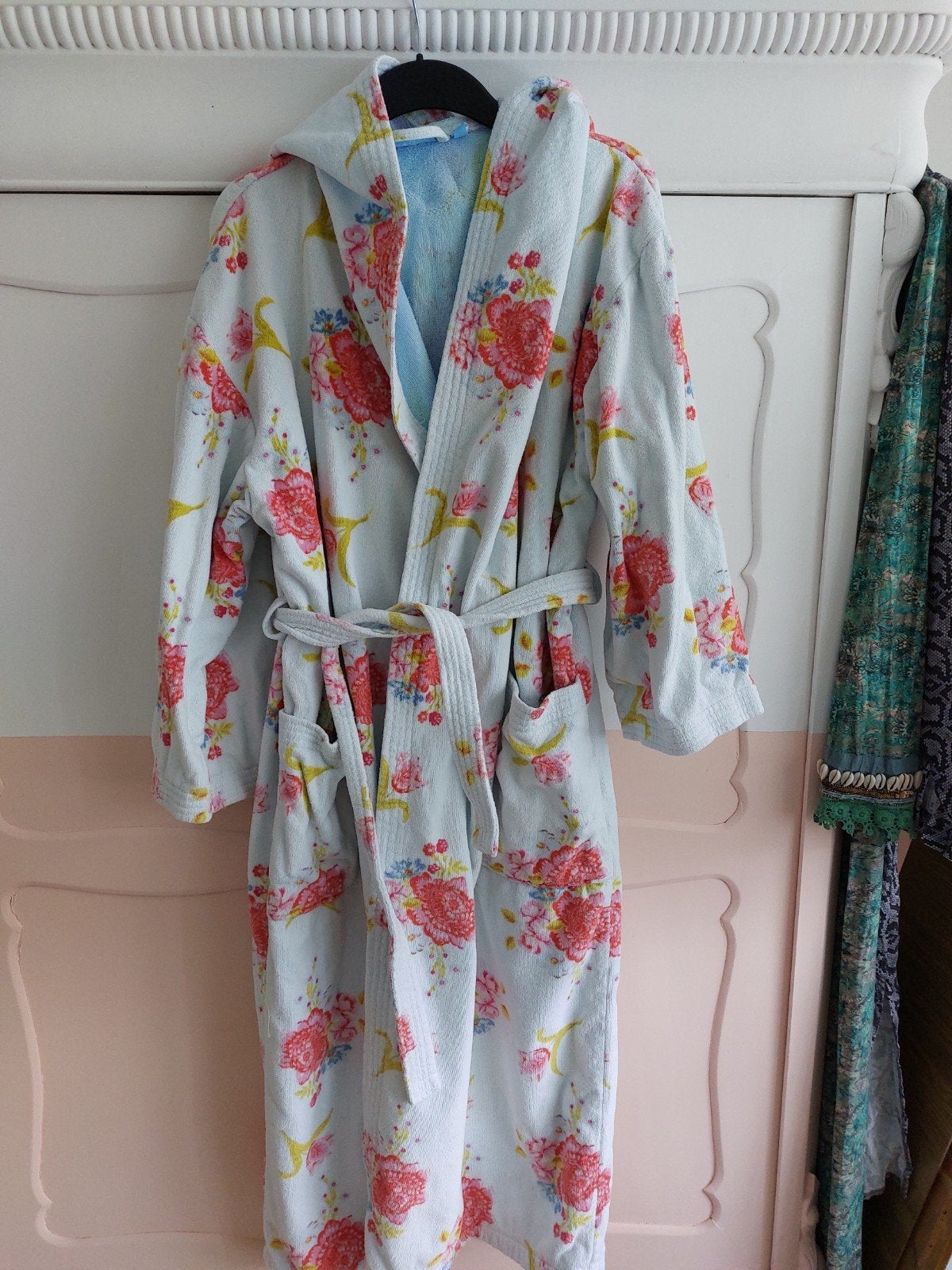 Pip badjas maat L lichtblauw, Ophalen of Verzenden, Zo goed als nieuw, Blauw, Handdoek