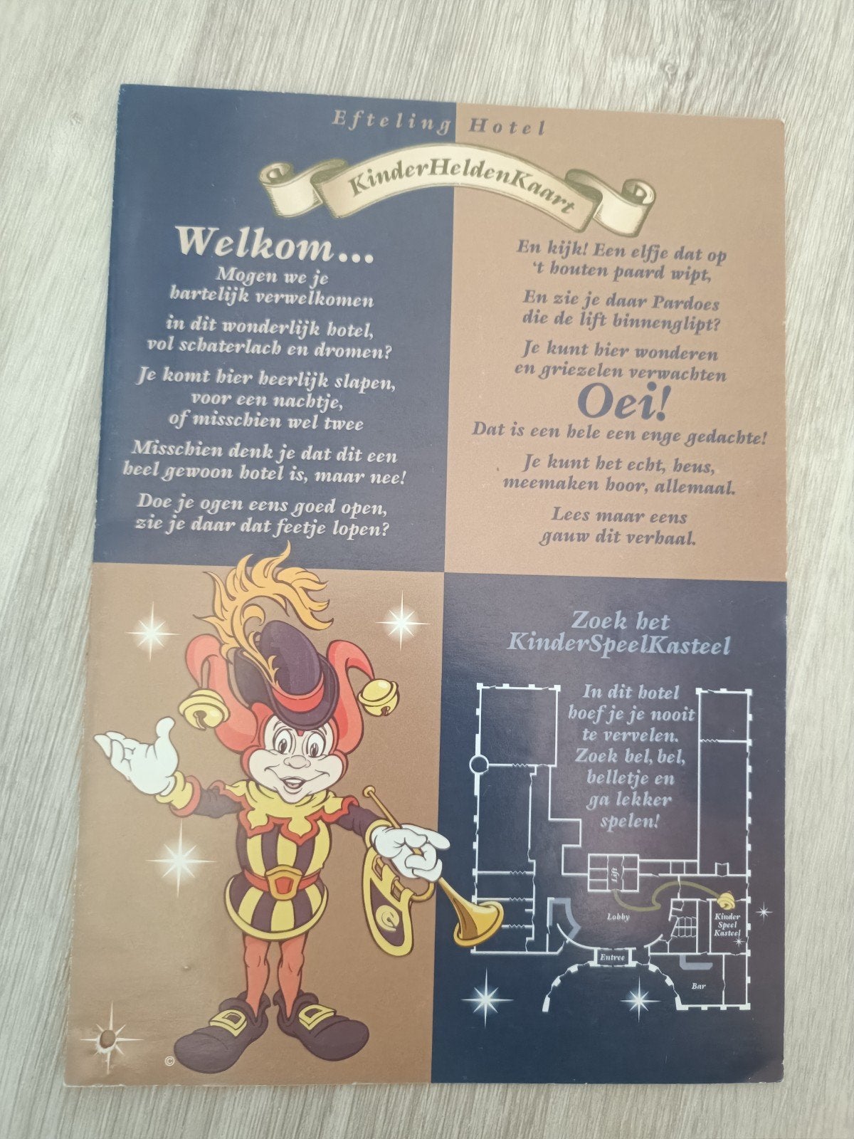 Efteling hotel boekje, Verzamelen, Efteling, Ophalen of Verzenden, Overige typen