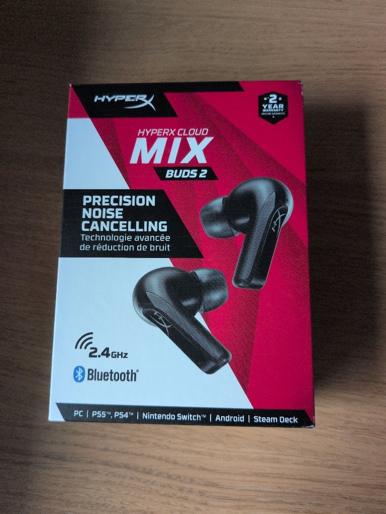 HyperX Cloud MIX Buds 2 Zwart, Computers en Software, In-ear, Nieuw, Ophalen of Verzenden, Draadloos