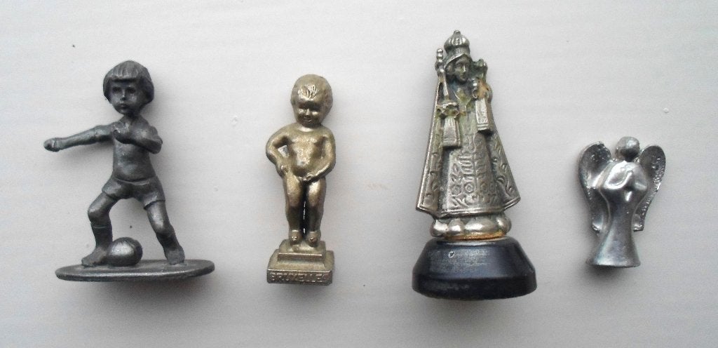 Beeldjes. Jongen, Maria en kind, Manneke Pis en engel., Ophalen of Verzenden, Zo goed als nieuw, Overige typen