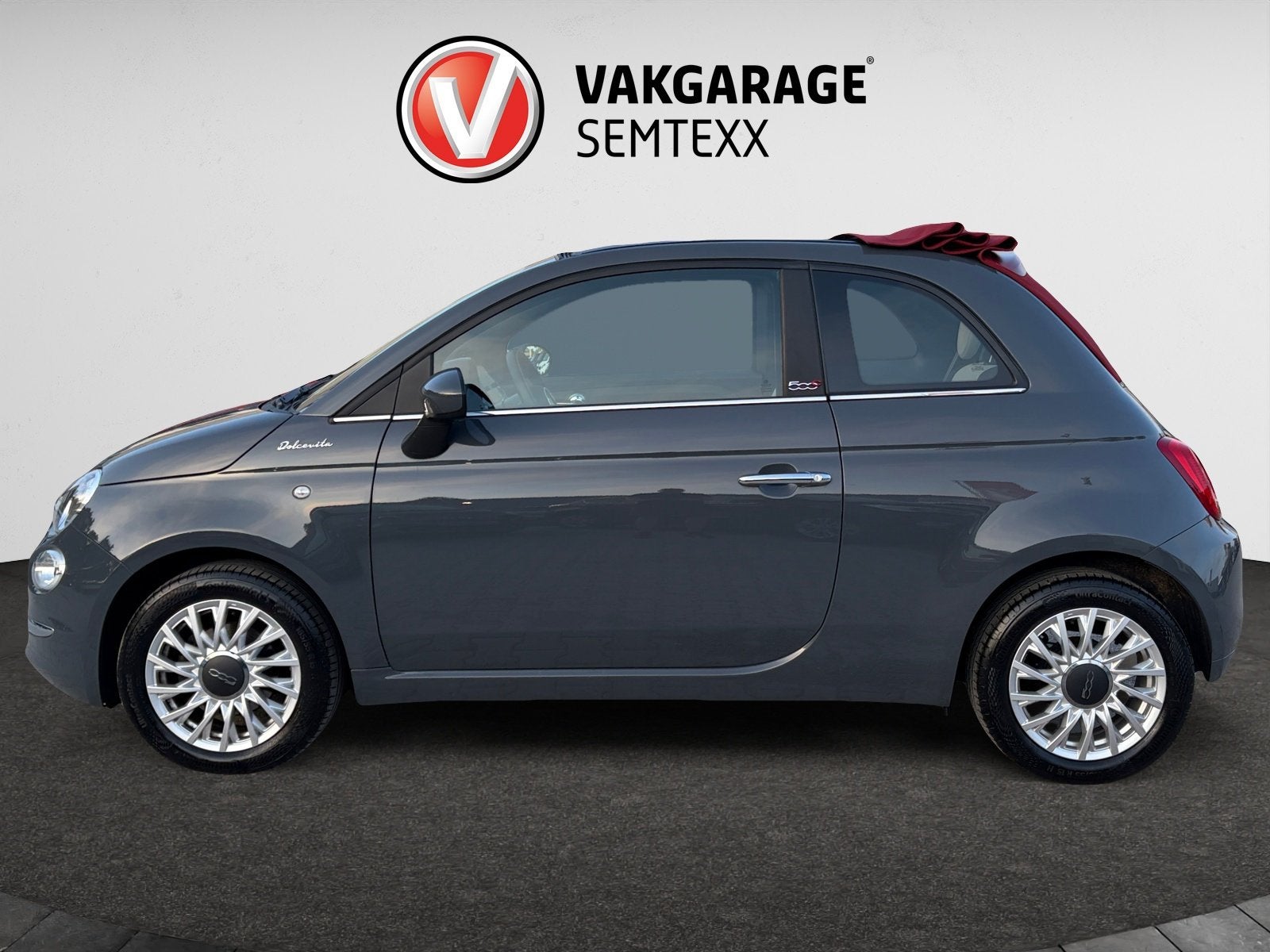 Fiat 500 1.0 Hybrid Dolcevita | Airco | PDC Achter | Half Le, LED verlichting, 4 stoelen, Leder en Stof, Bedrijf