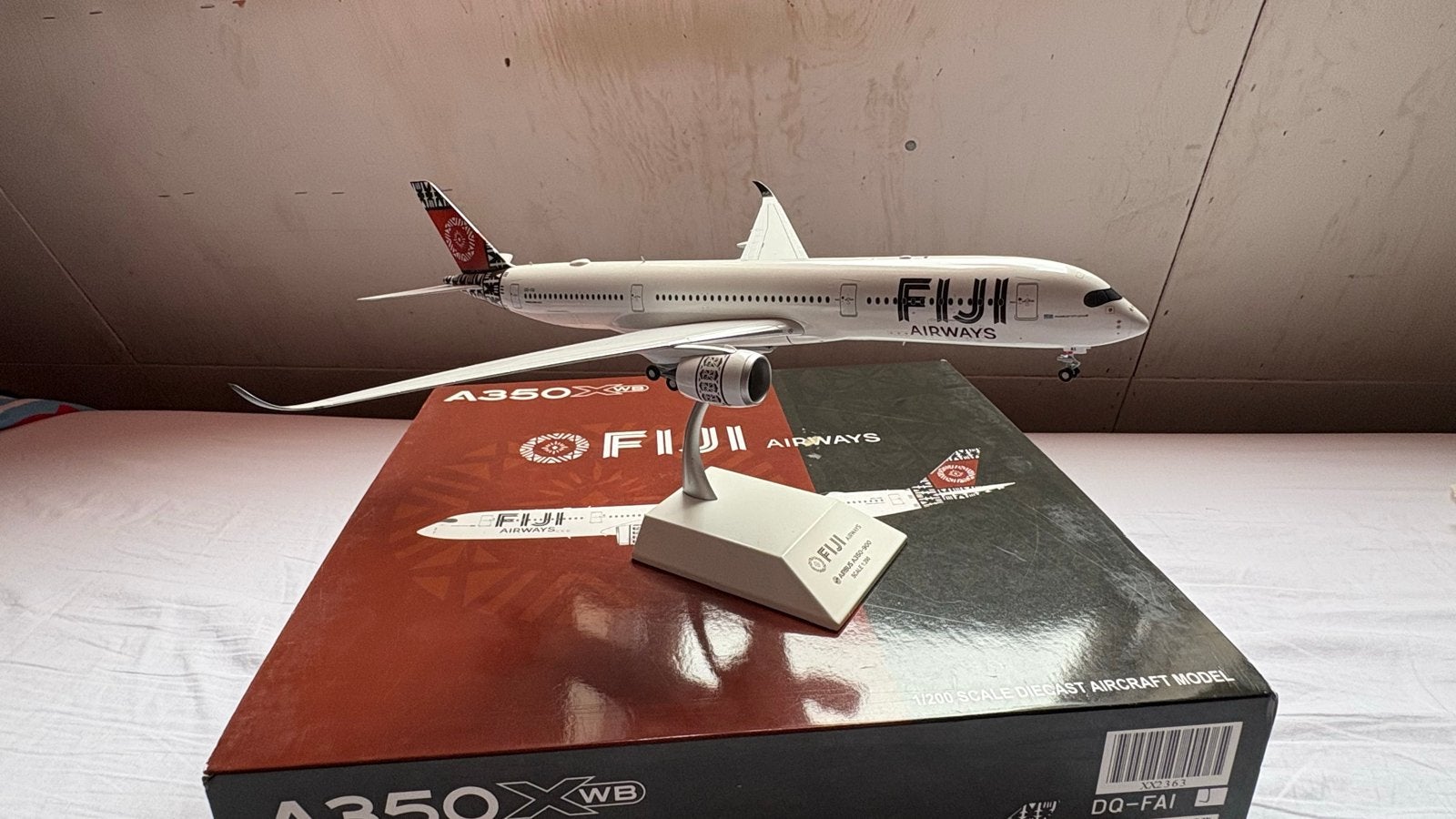Fiji Airways Airbus A350-900 schaalmodel 1:200, Overige merken, 1:200 of kleiner, Ophalen of Verzenden, Zo goed als nieuw