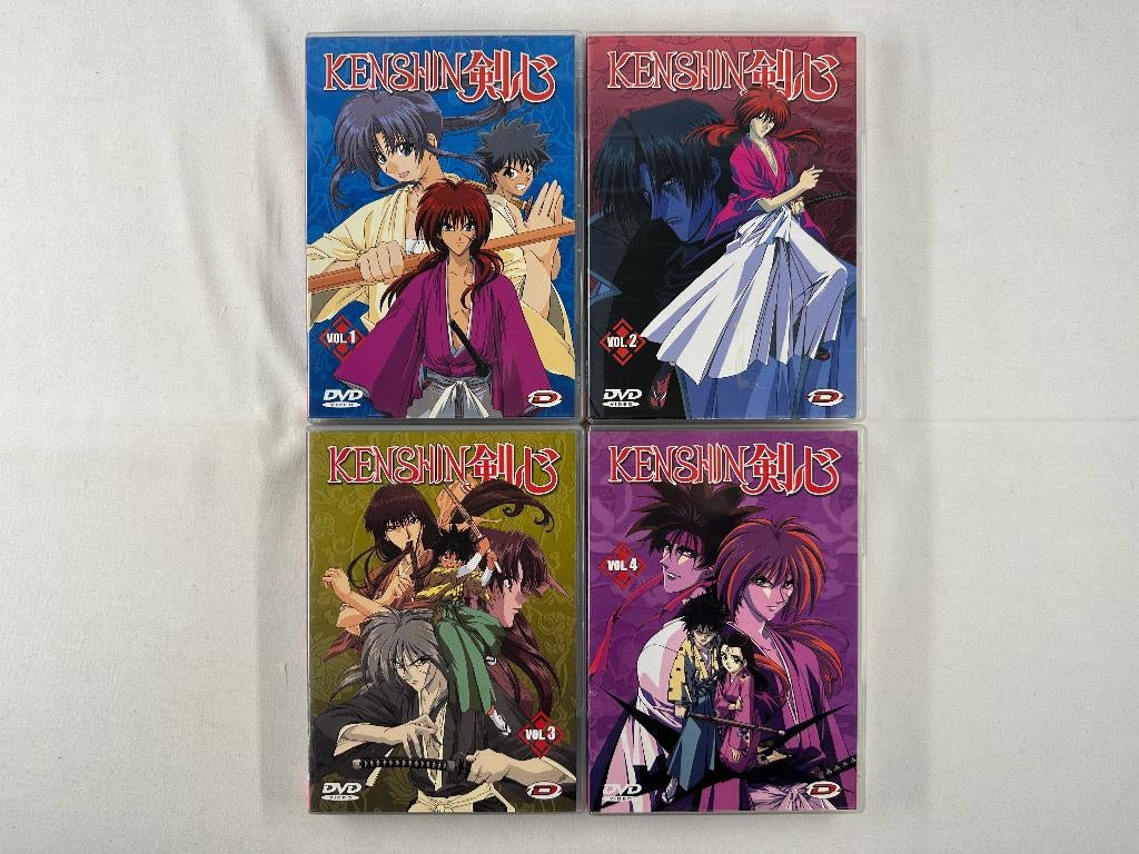 Kenshin Vol. 1 tm Vol. 4 Japanse Anime DVD tv-serie, Cd's en Dvd's, Tekenfilm, Ophalen of Verzenden, Zo goed als nieuw, Alle leeftijden