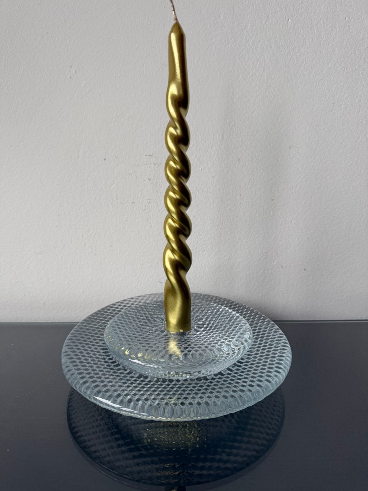 Prachtige Holmegaard kandelaar twee delig Deens Design, Antiek en Kunst, Ophalen of Verzenden, Glas