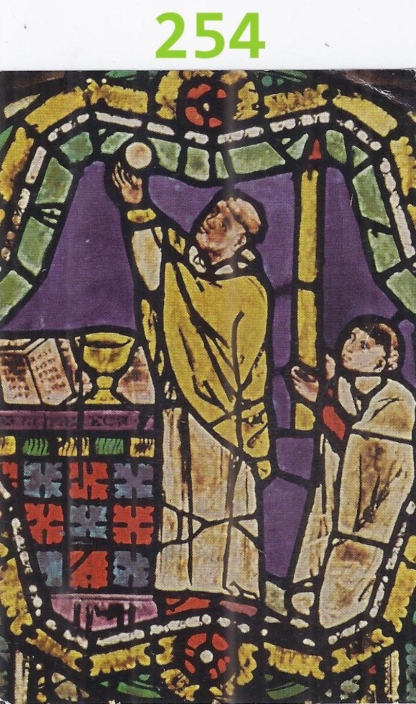 Pr254 prentje christus zij met u, Ophalen of Verzenden, Zo goed als nieuw, Kaart of Prent