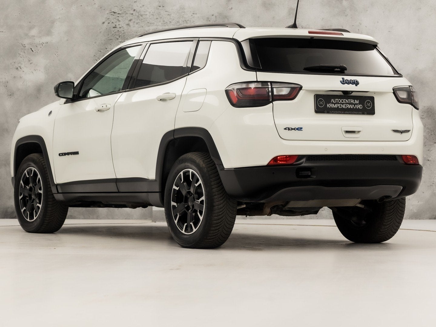 Jeep Compass 4xe 240 Plug-in Hybrid Electric Trailhawk 240Pk, 12 maanden, 4 cilinders, Leder en Stof, Wit