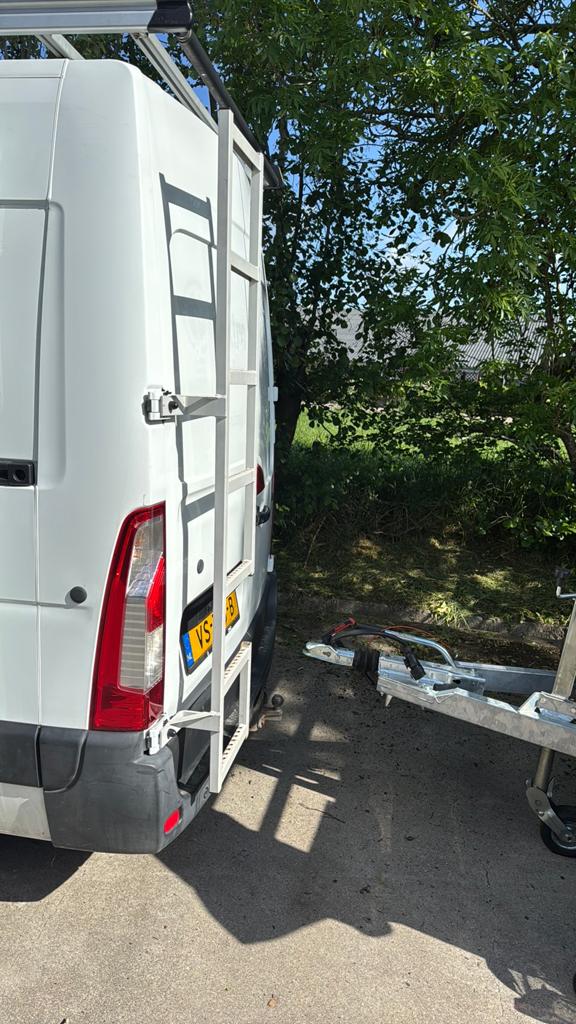 Q-top imperial alunimium 150x290 max 150 kg met deurladder, Auto diversen, Dakdragers, Ophalen, Gebruikt