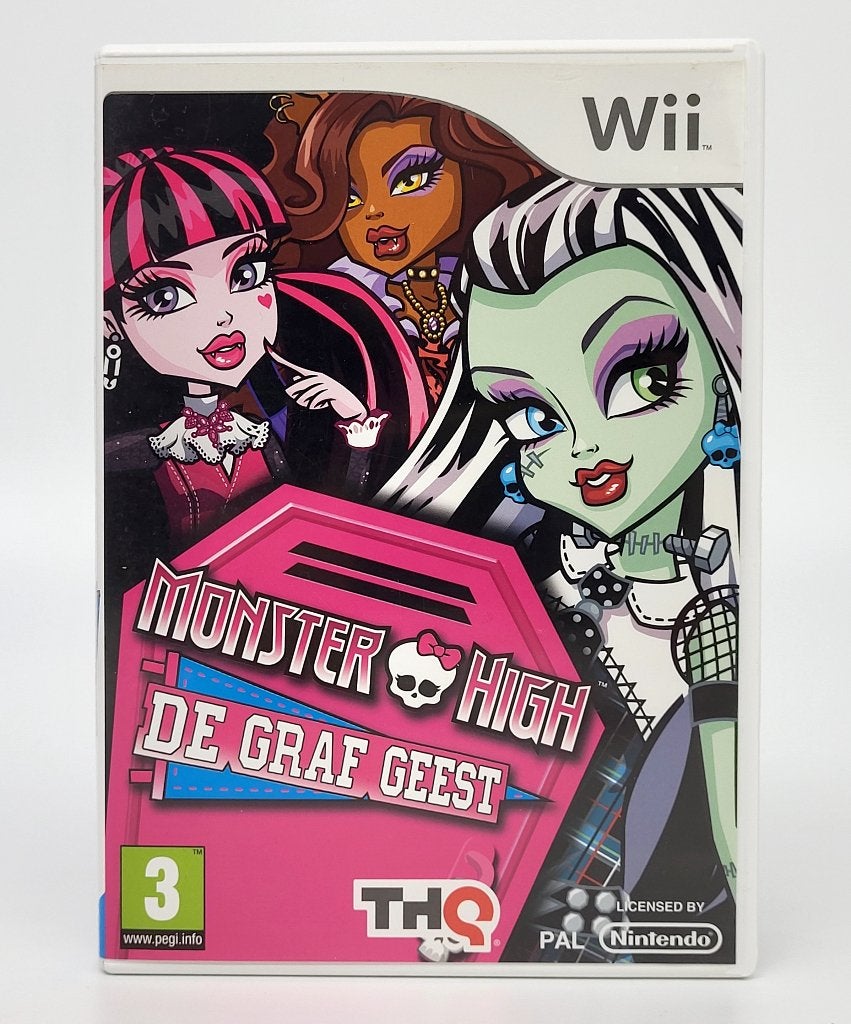 Monster High De Graf Geest - Nintendo Wii - PAL HOL, Avontuur en Actie, Verzenden, 1 speler, Zo goed als nieuw