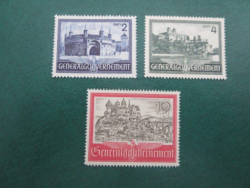 Duitse Rijk bezet Polen  NR 63 - 65, Ophalen of Verzenden, Duitse Keizerrijk, Postfris
