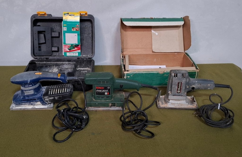 Vlakschuurmachine Metabo / Mac Allister, Ophalen of Verzenden, Gebruikt, Minder dan 600 watt, Vlakschuurmachine