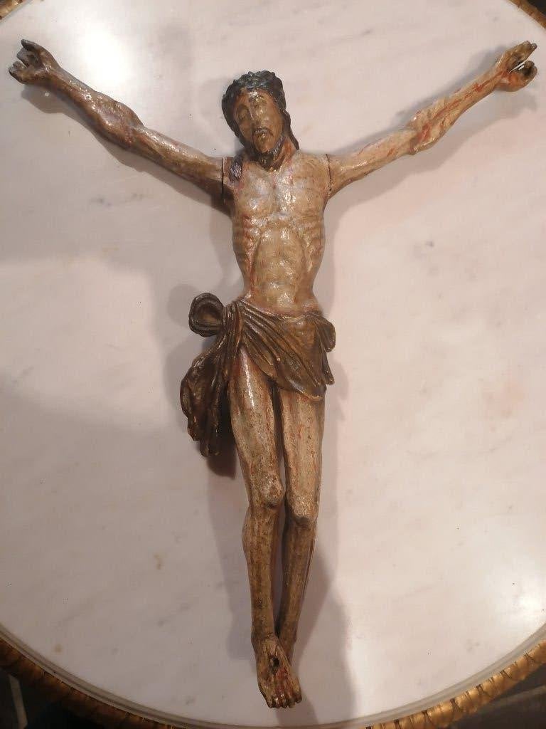 Christus hout polychrome 16e eeuw, Ophalen