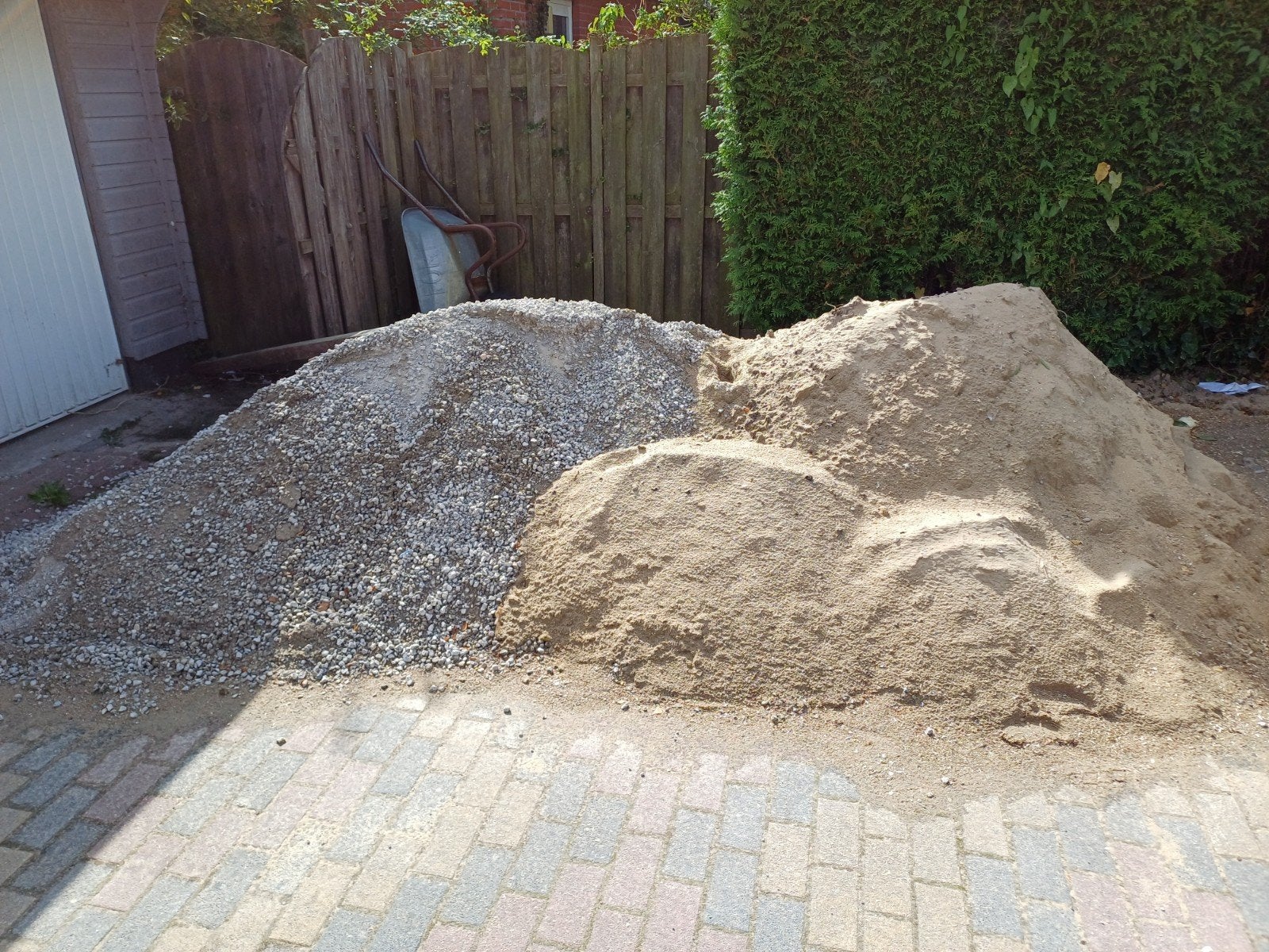 Zand en grind, ongeveer 3 kuub, Ophalen, Gebruikt, Overige typen