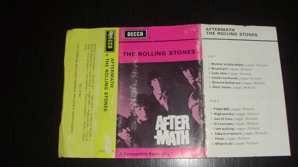 Cassette bandje the Rolling stones  after math, Gebruikt, Wereldmuziek, 1 bandje, Ophalen of Verzenden