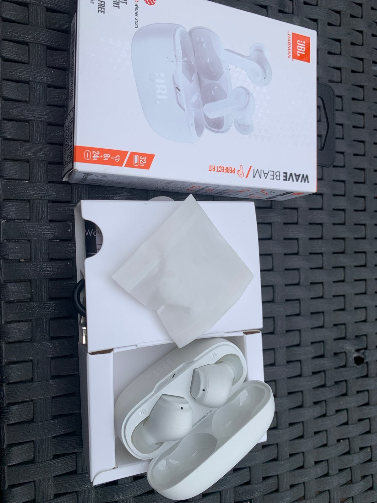 JBL Wave Beam In-ear wit nieuw, Ophalen, In-ear, JBL, Bluetooth