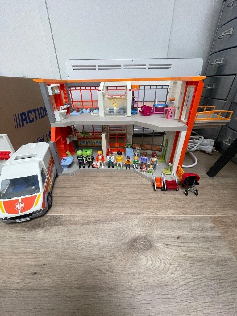 Playmobil ziekenhuis, Ophalen, Gebruikt, Complete set, Gebouw