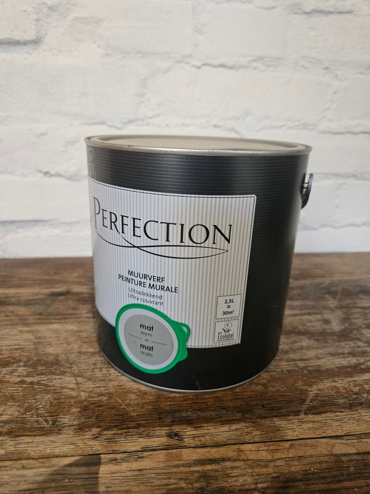 Nieuwe muurverf Perfection mat leem kleur (warm grijs/taupe), Ophalen, Nieuw