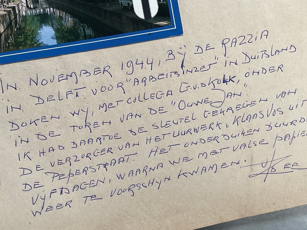 Het Uur U /in en rond Delft. 1945 (tekst onderduiker) WO II