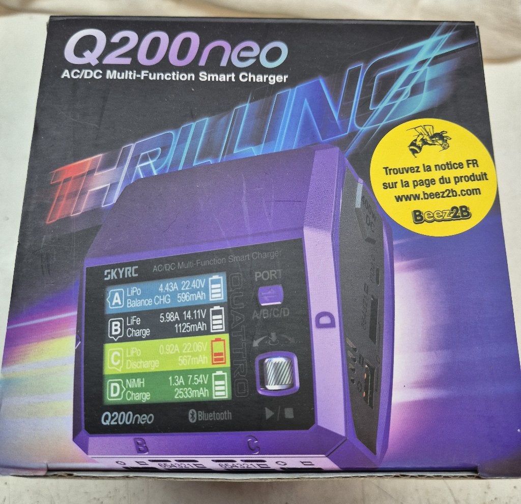 SkyRC Q200 Neo Quattro AC/DC Charger 400w Max (DC), Elektro, Nieuw, Ophalen of Verzenden, Onderdeel