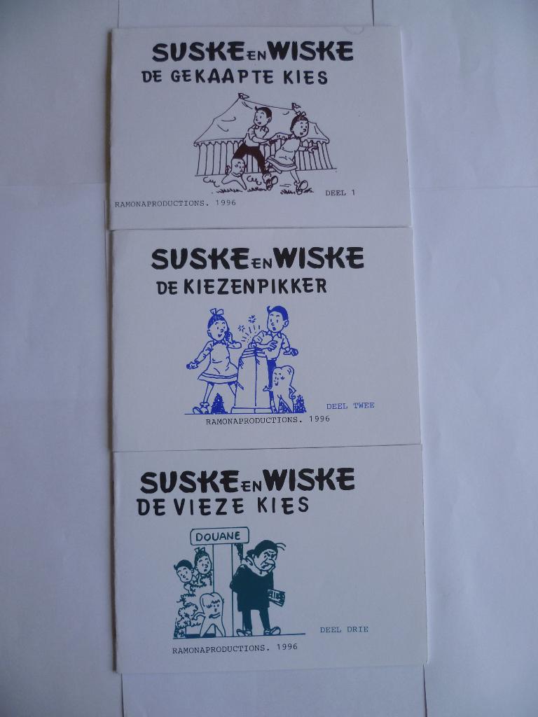 SUSKE EN WISKE ILLEGALE UITGAVEN"PRODENT VOUWSTRIPS"UIT 1996, Nieuw, Ophalen of Verzenden, Willy Vandersteen, Complete serie of reeks