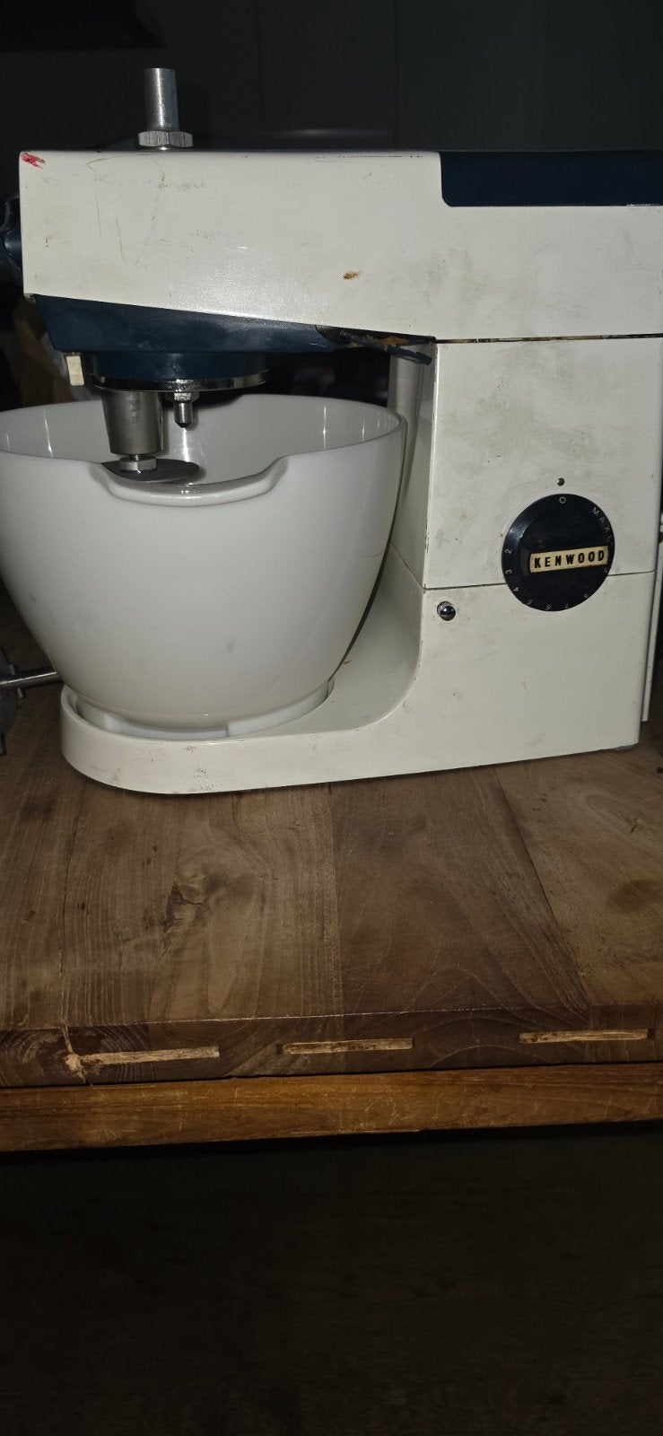 Vintage Kenwood Chef Keukenmachine met Accessoires, Gebruikt, 3 snelheden of meer, Ophalen of Verzenden, 2 tot 3 liter