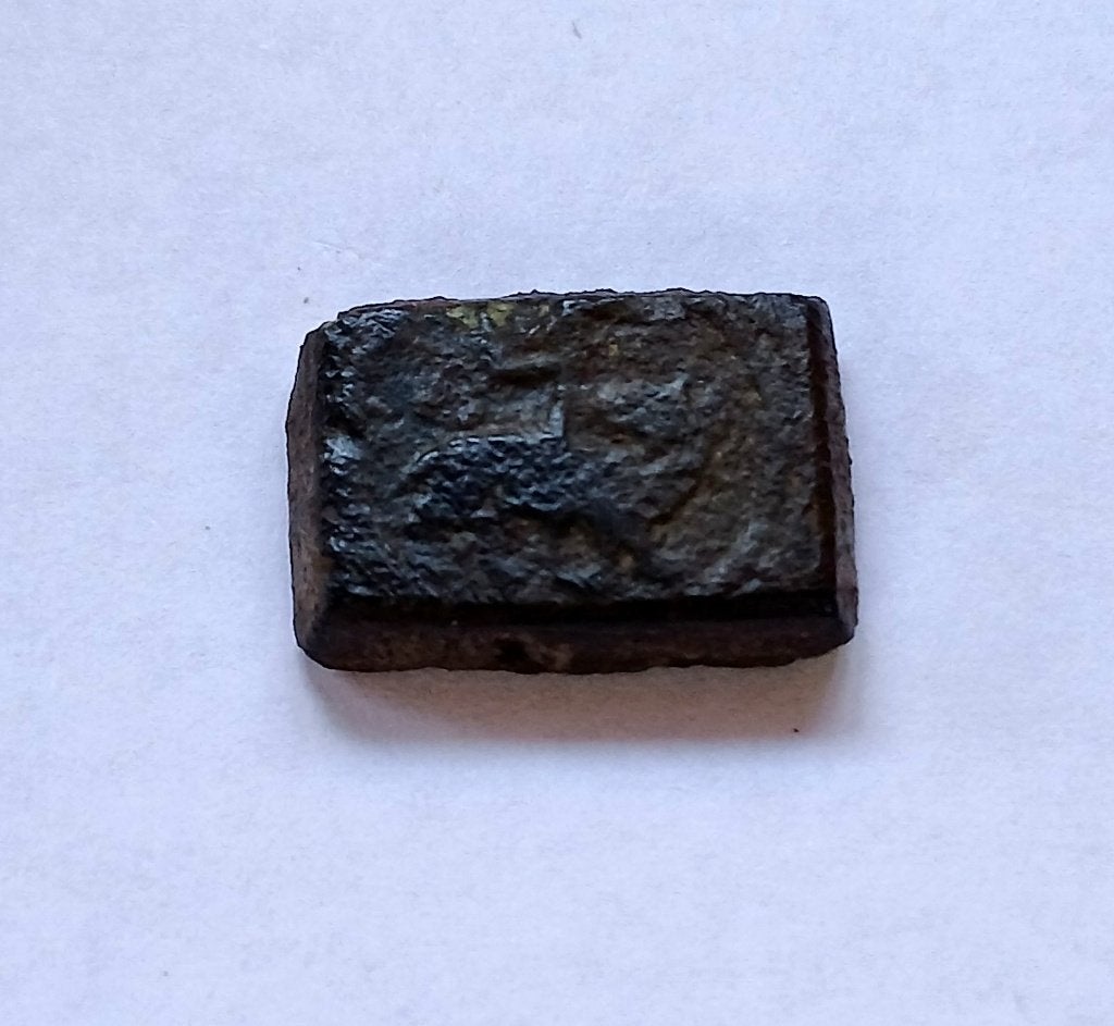 Muntgewicht voor 't-Gouden Lam - rond 1320 - 4,11 gram, Verzenden