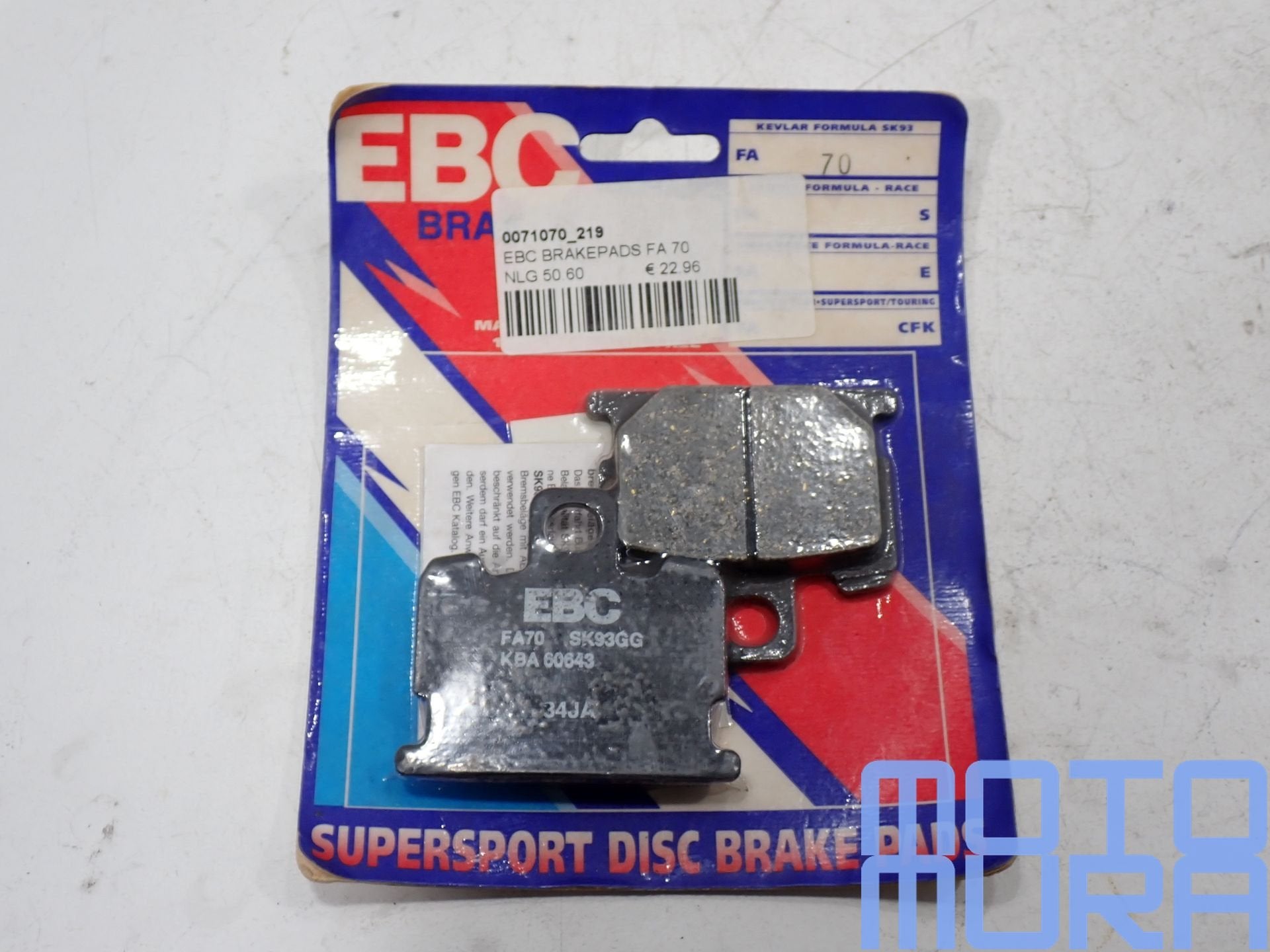 EBC FA070 Organische remblokken voor Yamaha RD 50 RD 80 RD 2, Motoren, Onderdelen | Yamaha, -, -, Nieuw, Ophalen of Verzenden