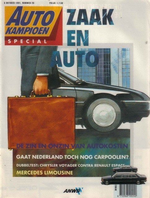 Autokampioen 20 1991 : VW Caravelle - Renault Espace V6 RXE, Boeken, Auto's | Folders en Tijdschriften, Ophalen of Verzenden, Gelezen