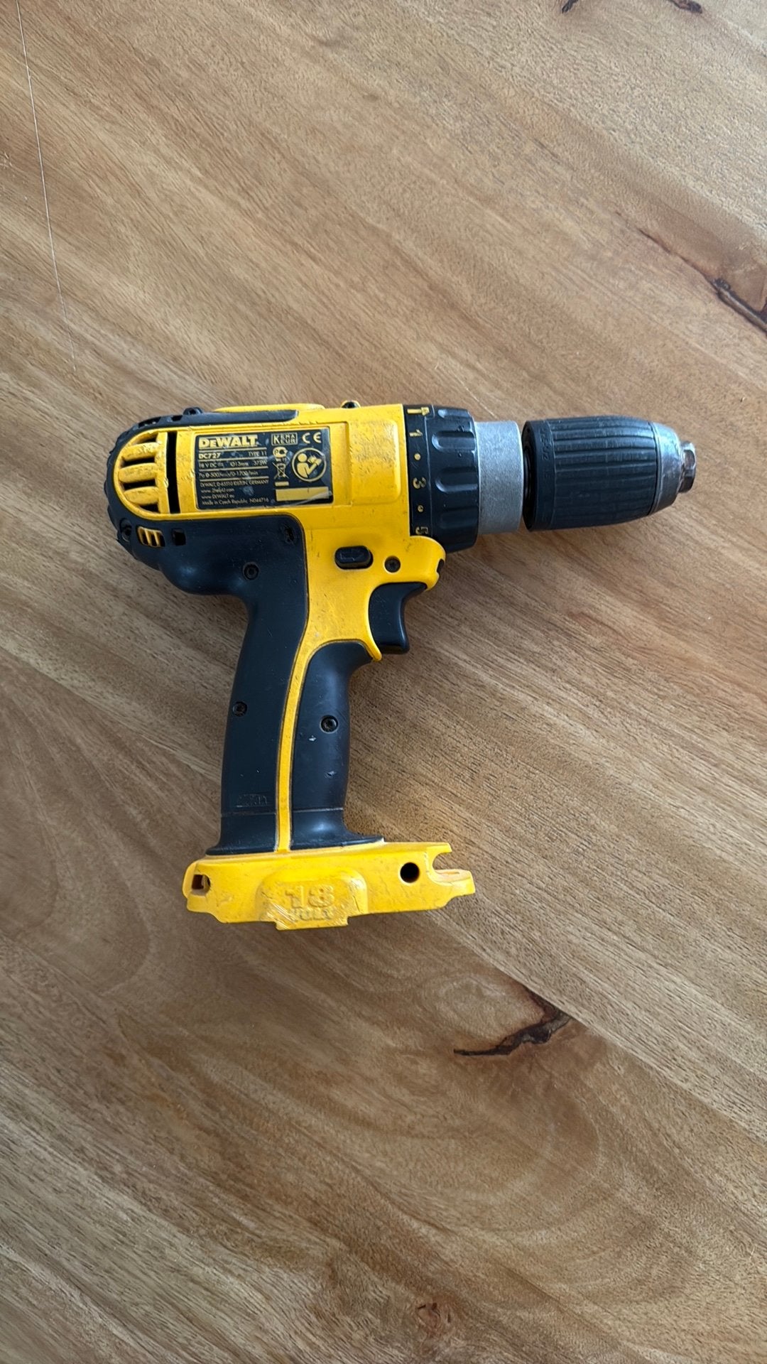 DeWalt DC727 boor/schroefmachine, Gebruikt, Ophalen of Verzenden, Boor- en Schroefmachine, Minder dan 400 watt