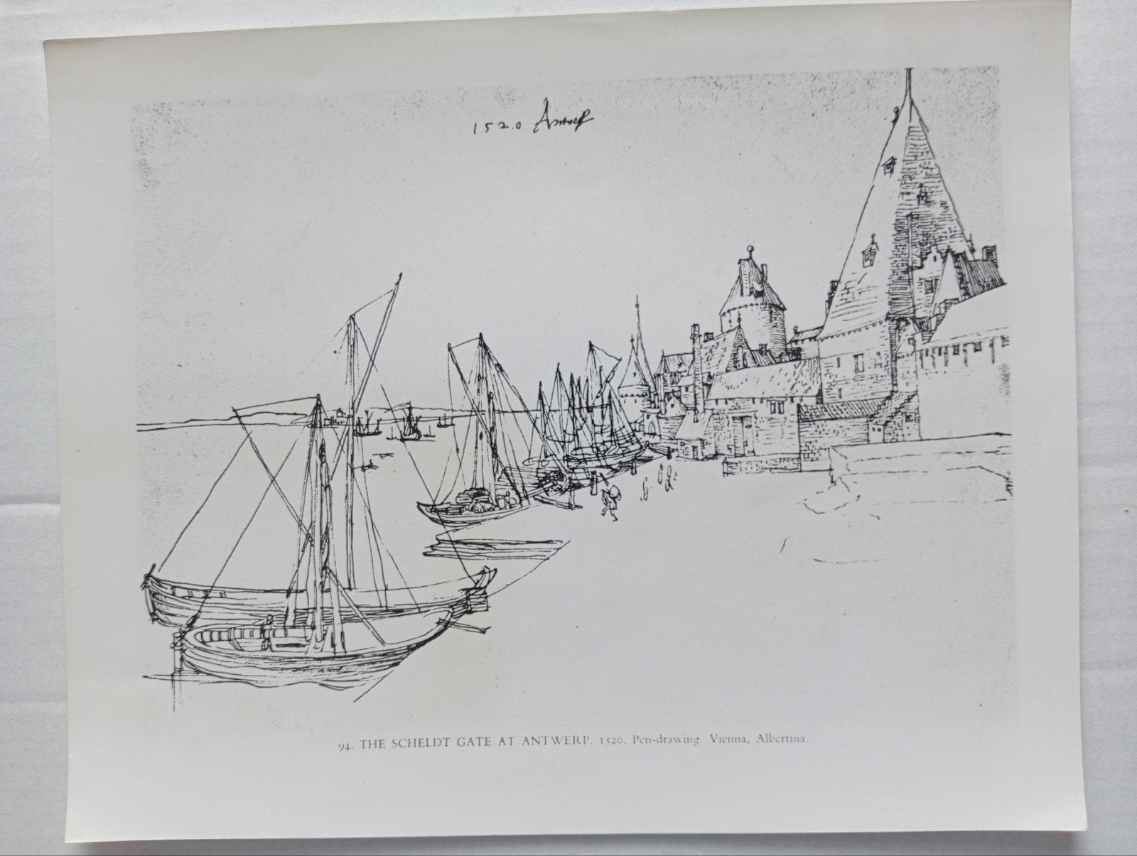 Albrecht Dürer Antwerpen De Schelde persfoto jaren 70-80, Antiek en Kunst, Ophalen of Verzenden