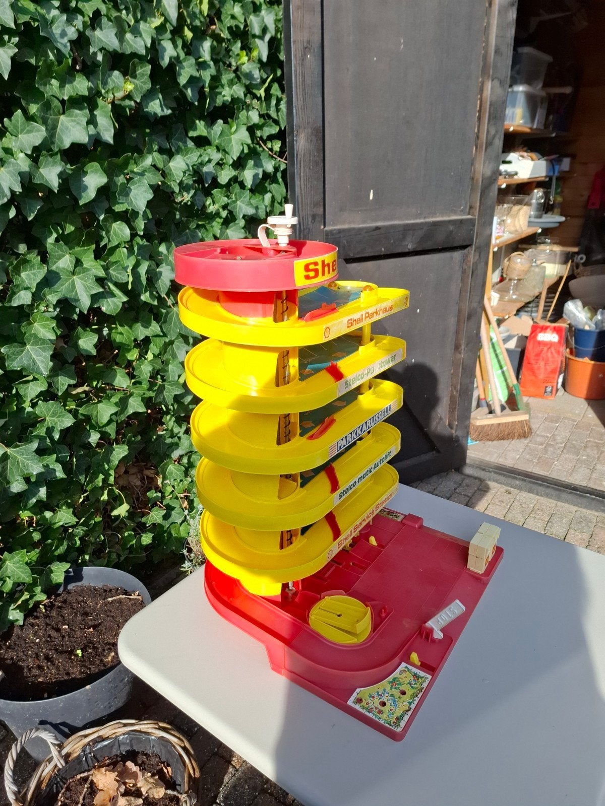 Vintage Shell Parkeergarage jaren 70 - Stelco-matic Autolift, Kinderen en Baby's, Ophalen, Gebruikt