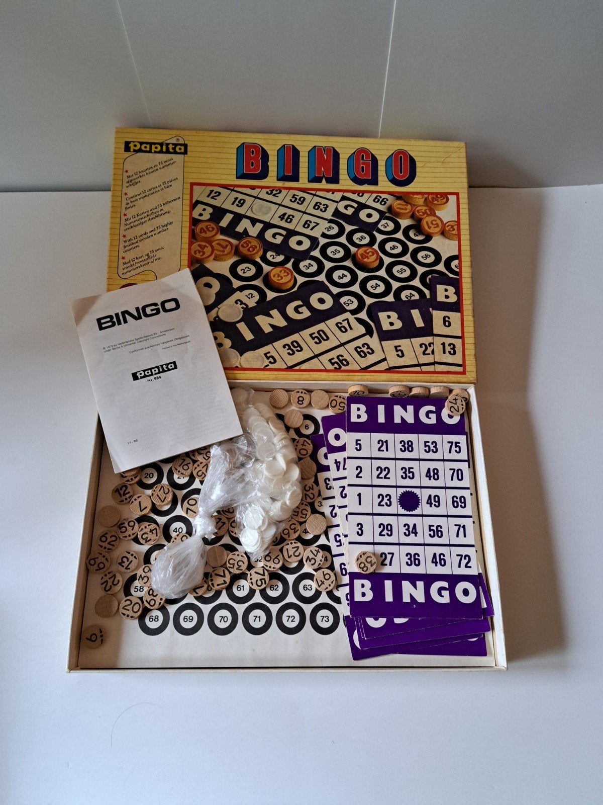 Spel Bingo, Papita, vintage, Ophalen of Verzenden, Gebruikt, Papita