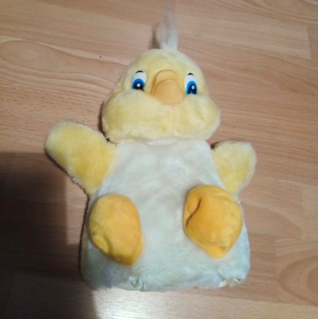 Handpop eendje voor poppenkast - Zo goed als nieuw, Overige merken, Ophalen of Verzenden, Zo goed als nieuw, Interactief
