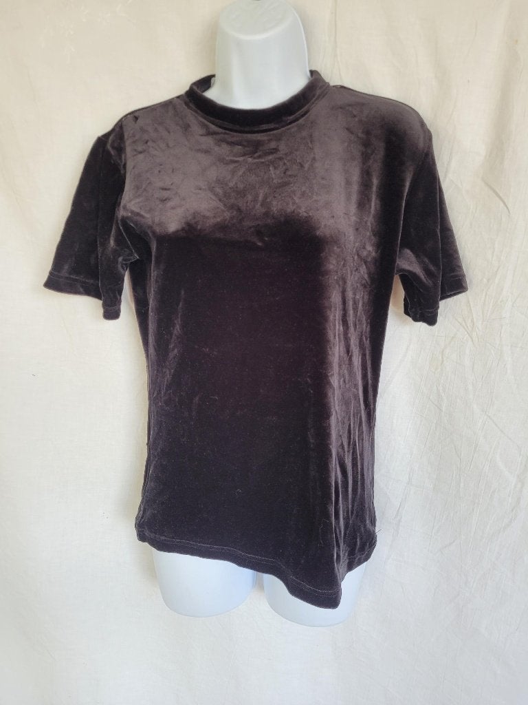 Fluwelen zwart dames t-shirt mt 36/38 merk Marca, Kleding | Dames, ., Zwart, Ophalen of Verzenden, Zo goed als nieuw
