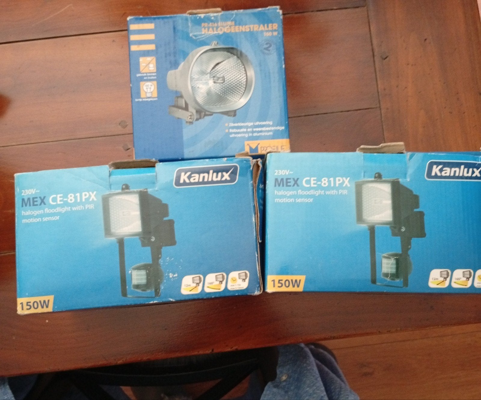 Buiten verlicting Halogeen 2 x sensor 150 watt, Ophalen, Nieuw, Overige fittingen, Halogeen (gloei)lamp