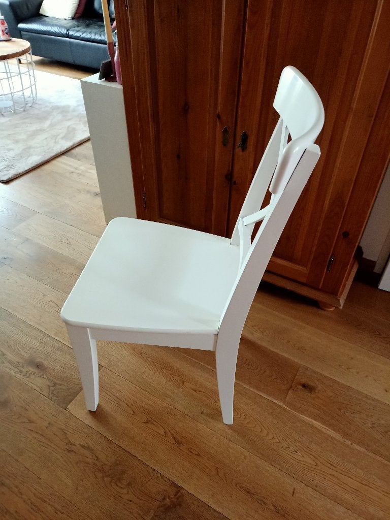 Eetkamer stoelen, Ophalen, Gebruikt, Wit, Vier