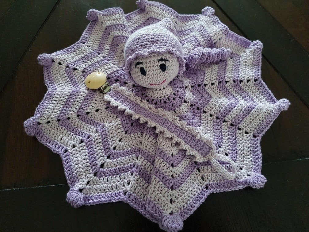 Set tutdoekje met speenkoord knuffeldoekje pop, Ophalen of Verzenden, Nieuw, Kraamcadeau