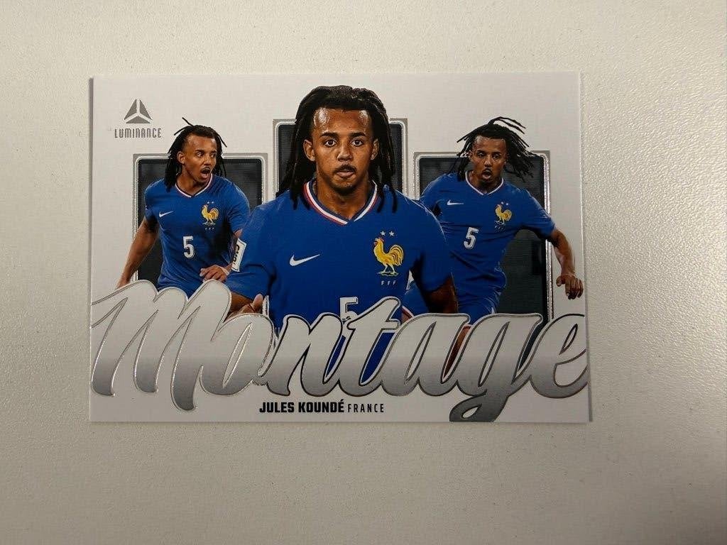 4 Jules Kounde Montage Luminance France 2026, Ophalen of Verzenden, Nieuw, Buitenlandse clubs, Poster, Plaatje of Sticker