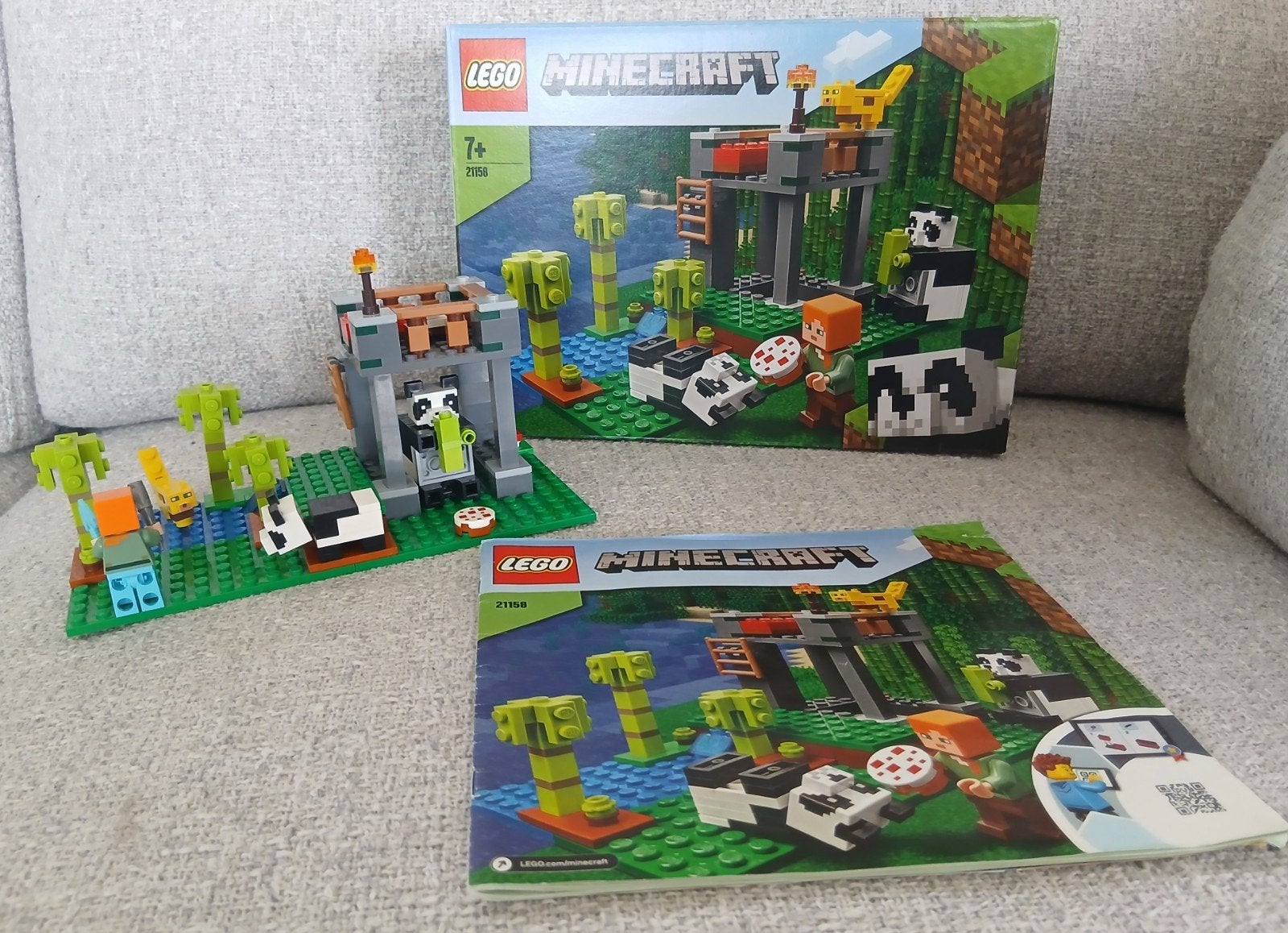 Lego Minecraft 21158 Het Pandaverblijf, Minecraft, Lego, Ophalen of Verzenden, Zo goed als nieuw