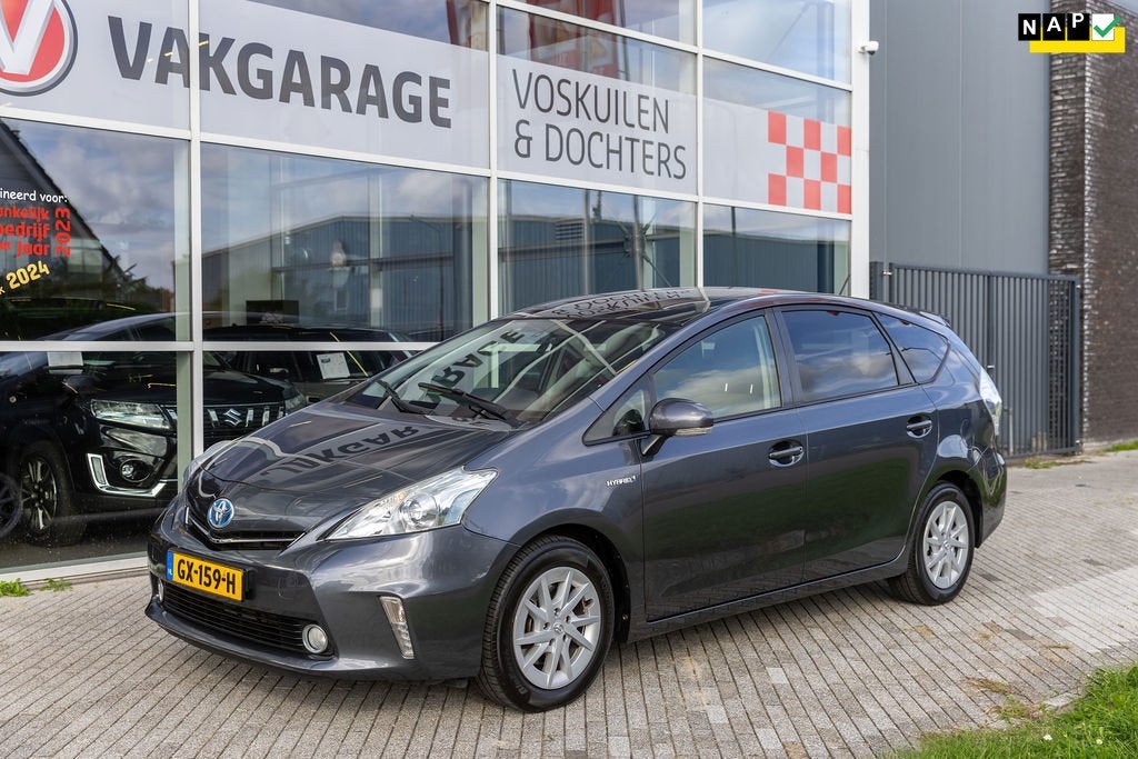 Toyota Prius Wagon 1.8 Aspiration Limited 7 pers. Trekhaak, Gebruikt, Zwart, 4 cilinders, 7 stoelen