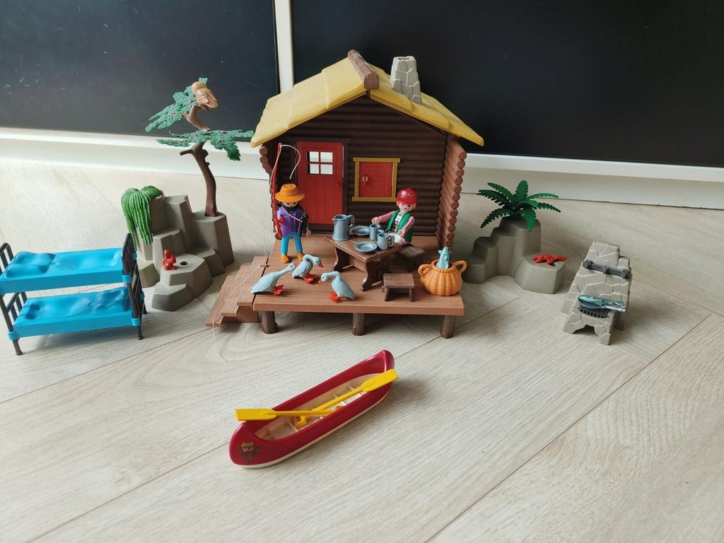 Playmobil Vintage Set: Blokhut met Kano en Accessoires, Ophalen of Verzenden, Gebruikt