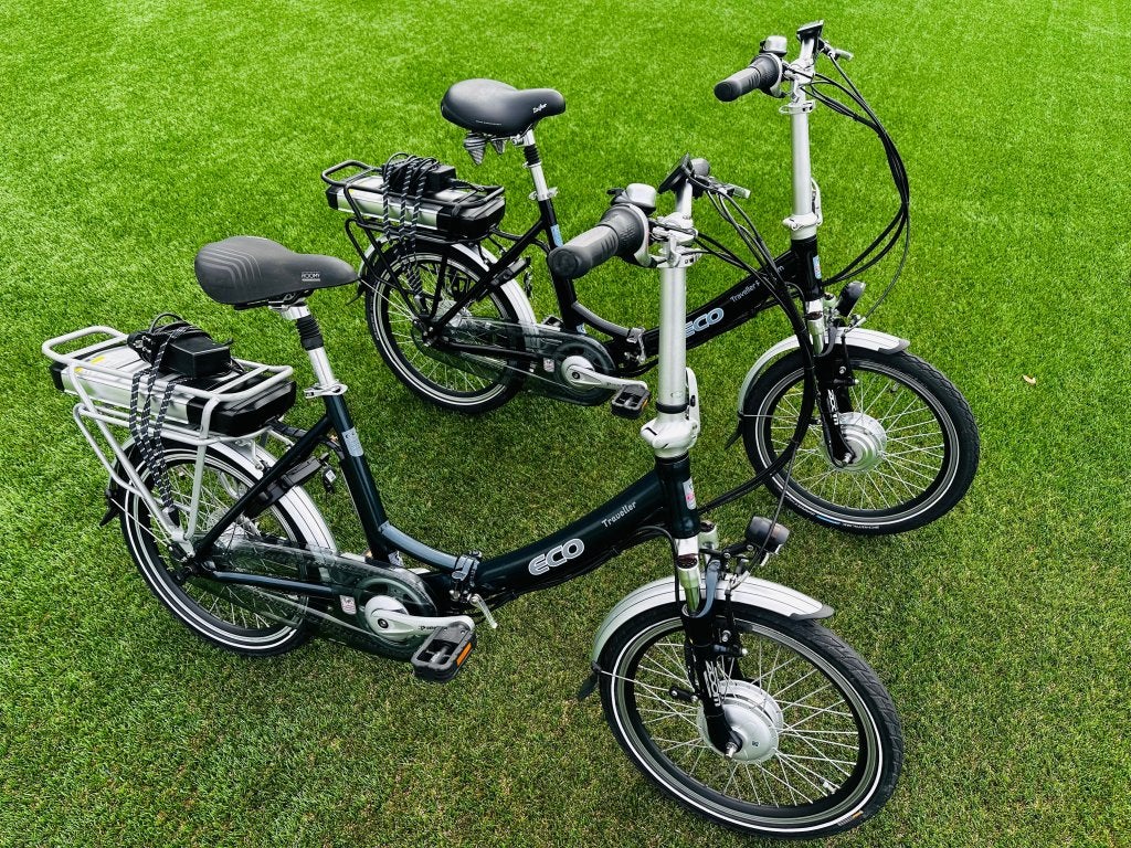 Eco traveller e-bikes elektrische vouwfietsen 2 stuks ✅, Niet ingevuld, Ophalen of Verzenden, Zo goed als nieuw, Minder dan 47 cm