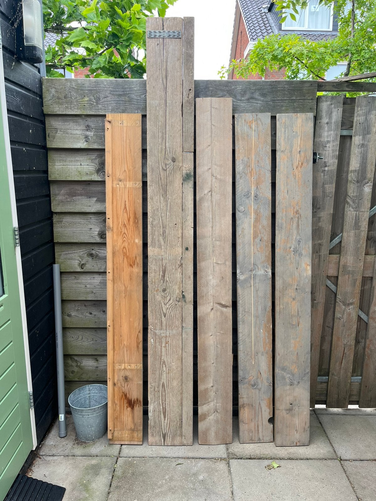 Steigerhout, 25 tot 50 mm, Ophalen of Verzenden, Zo goed als nieuw, Plank