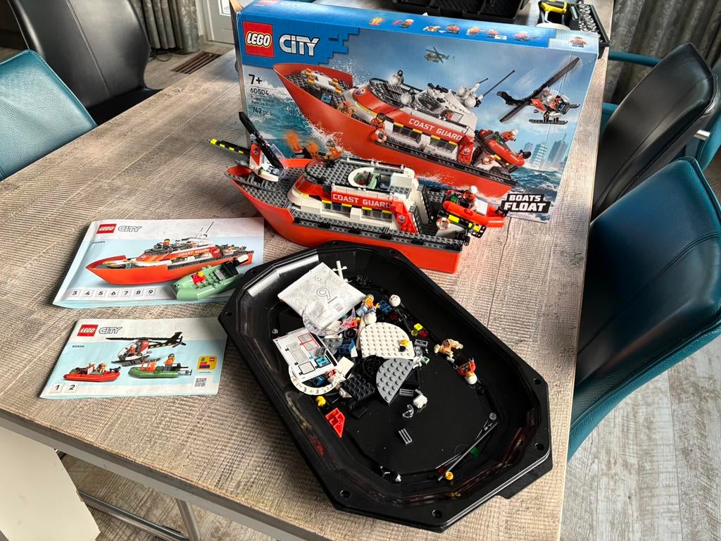Lego City 60504 Coastguard rescue boat, City, Lego, Ophalen of Verzenden, Zo goed als nieuw