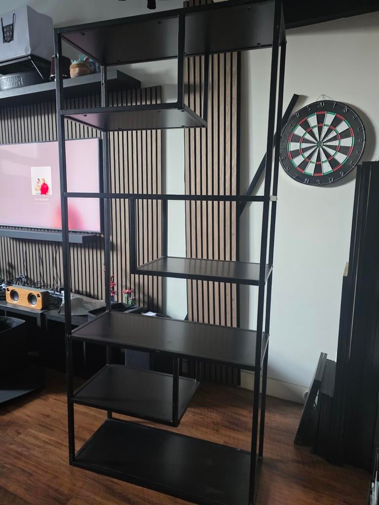 Metalen kast 85x188 cm, Huis en Inrichting, Kasten | Boekenkasten, Ophalen